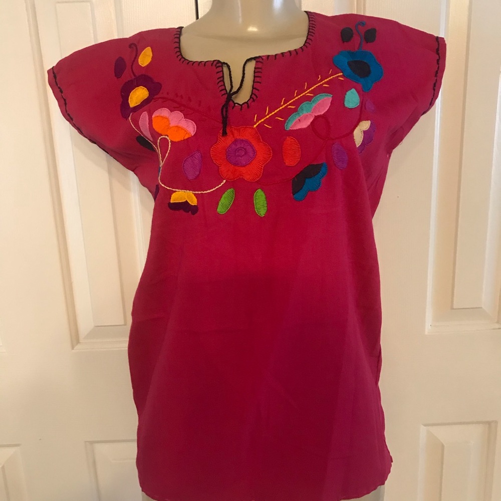 EMBROIDERED MEXICAN BLOUSE
